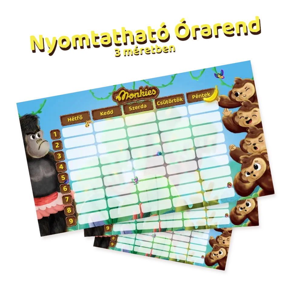 Nyomtatható órarend